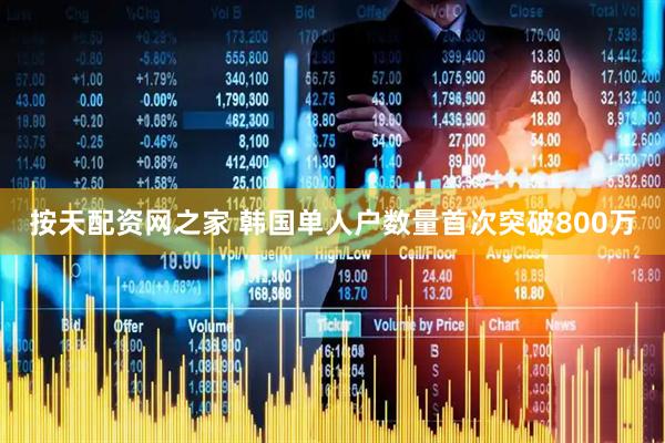 按天配资网之家 韩国单人户数量首次突破800万